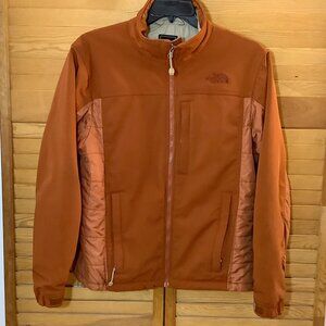 North Face Jacket Med Quilted Lining Brown Minor Flaws